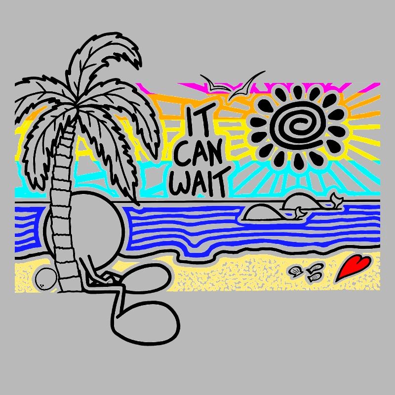 It Can Wait Sunset Doodle