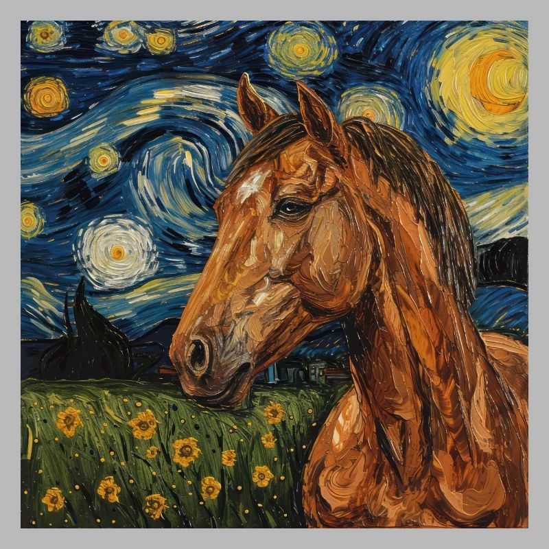 Pferd Van Gogh