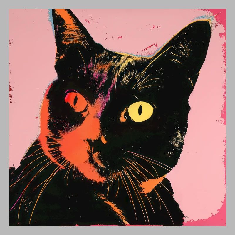 Katze, katzenmotiv, popart, geschenk, geschenkidee