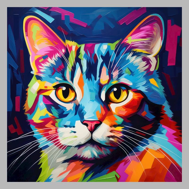 Cat, cat motif, pop art, gift, gift idea