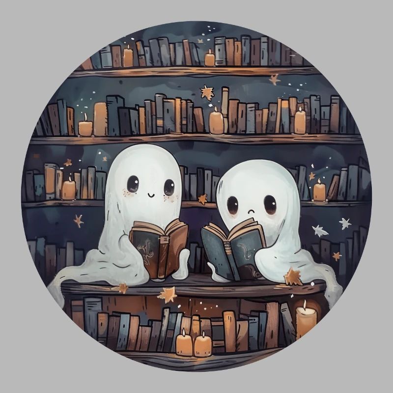 Ghosts, Reading, Book, Library, Halloween