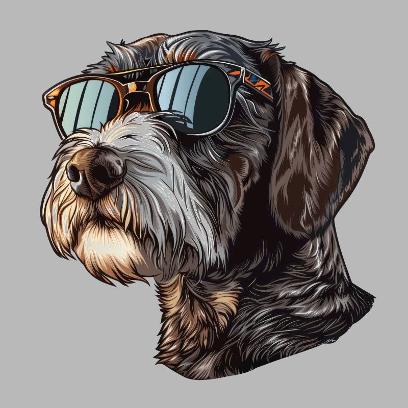 Deutsch Drahthaar, German Wirehaired Pointer, Hund