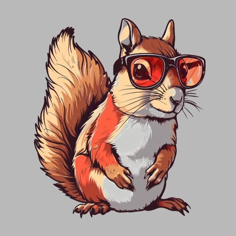 Squirrel, sunglasses, summer, gift