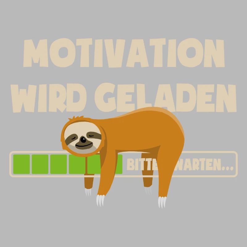 Faultier - Motivation wird geladen - bitte warten