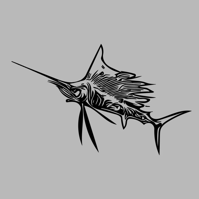 Wilder Schwertfisch Vector