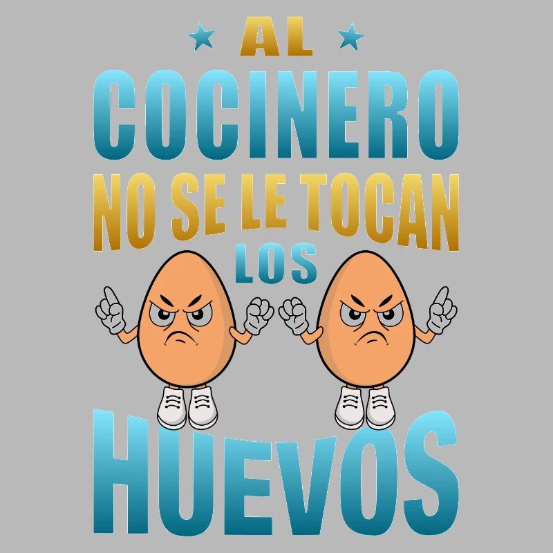 The cook does not touch his eggs