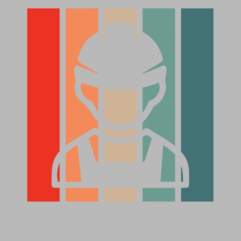 Bauarbeiter Retro