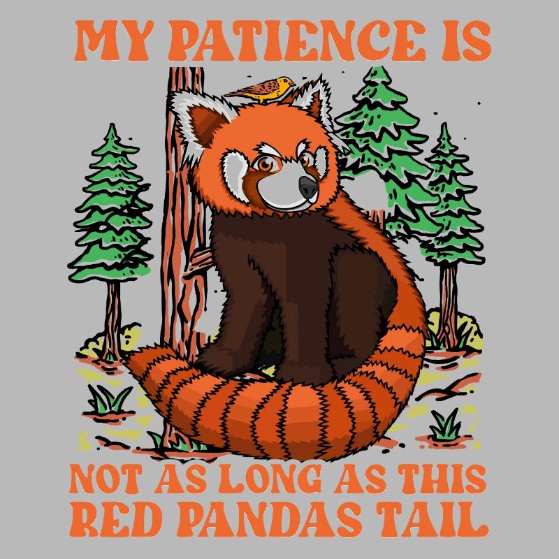 Ma patience n’est pas aussi longue que cette queue de panda roux