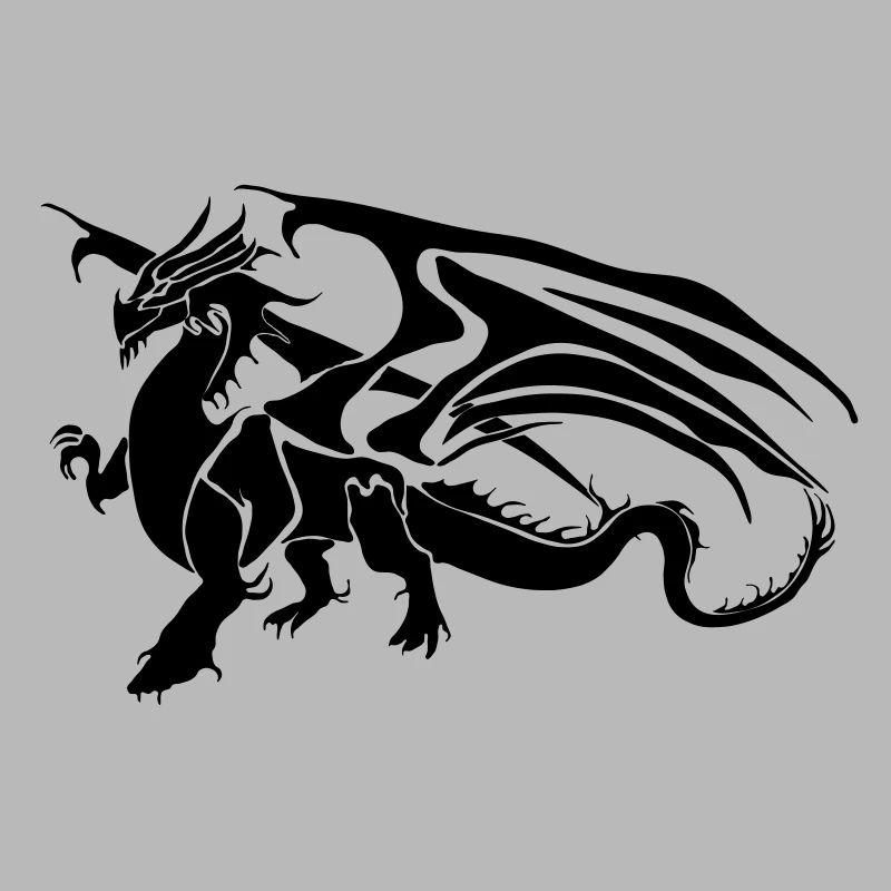Drache am Boden
