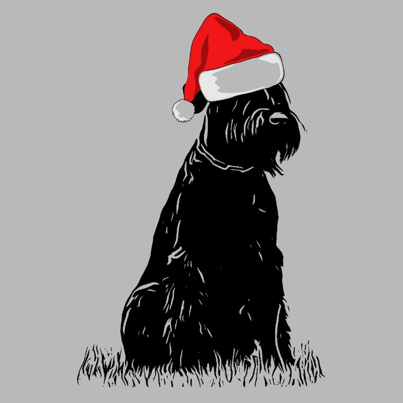 Chien Schnauzer de Noël géant Schnauzer