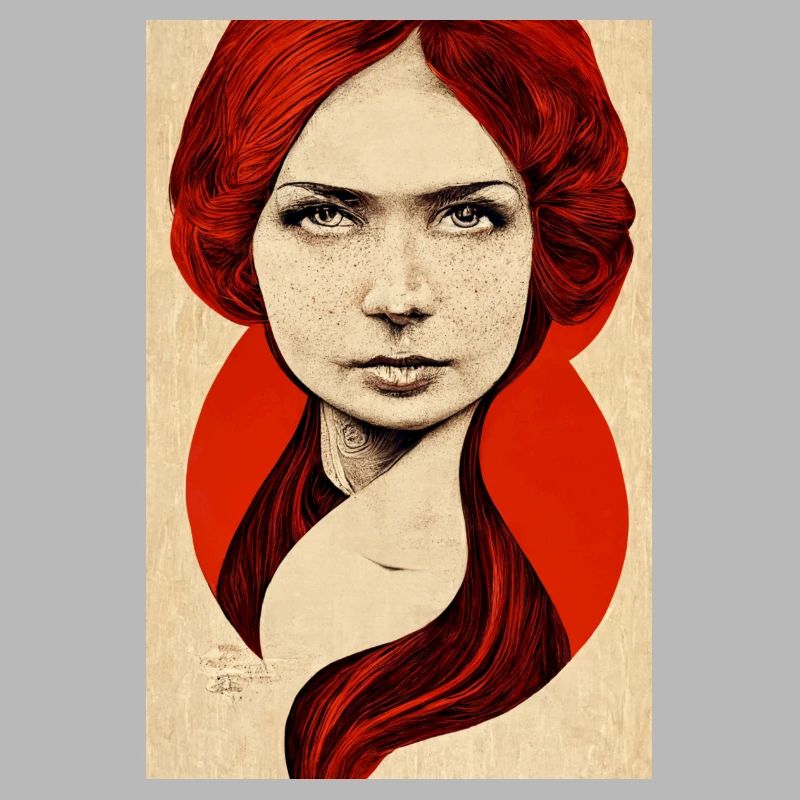 Wikingerfrau Rote Haare
