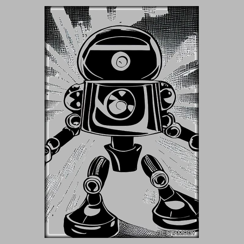 Roboter Comic Zukunft Cyborg Maschine Technik