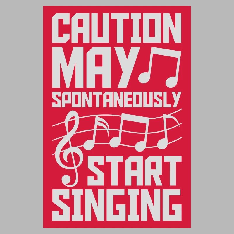 may spontaneously start singing