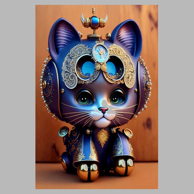 Cute Clockwork Baby Cat Android