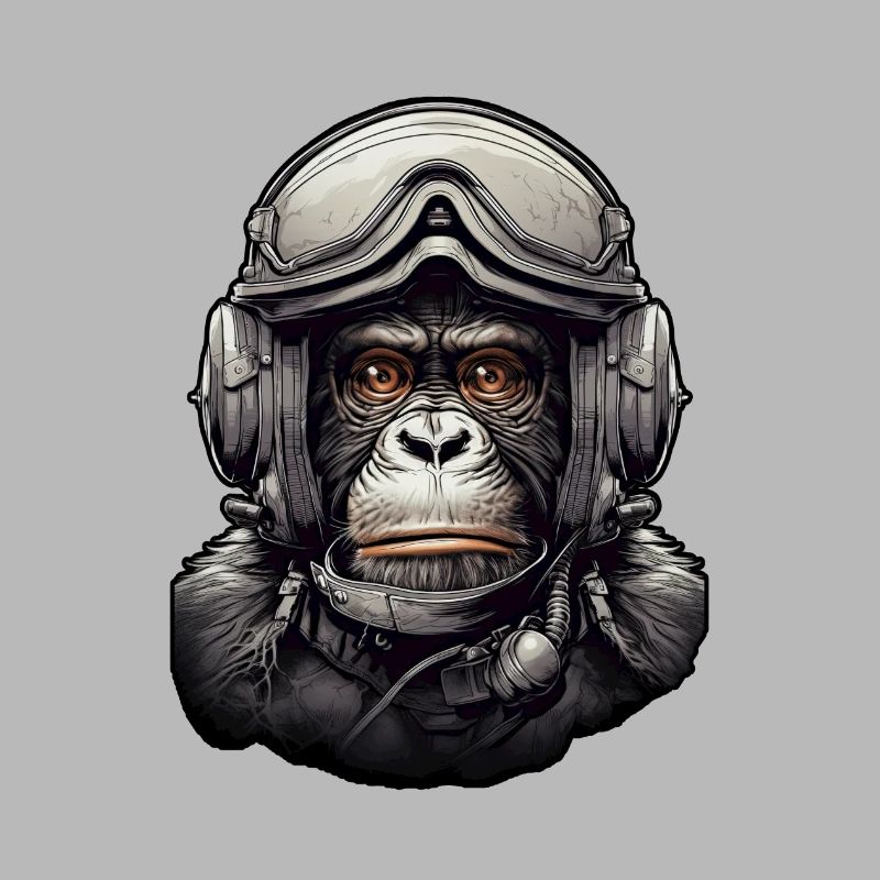 Pilot Monkey Digitale Kunst