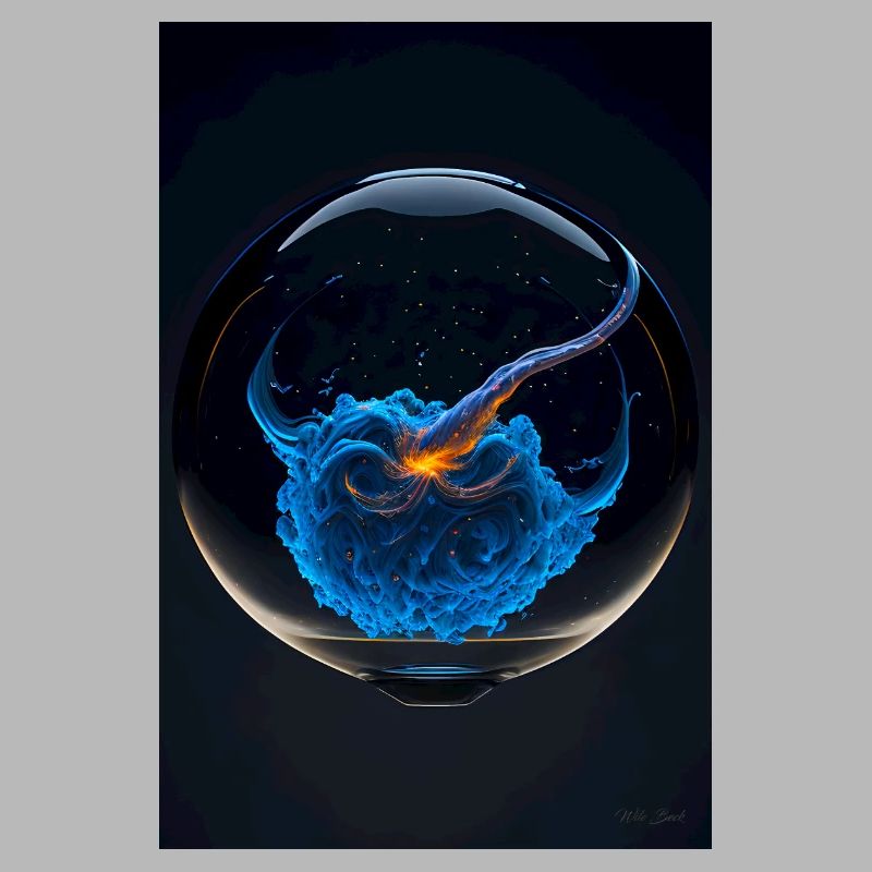 Clouds in a bubble plasma 2
