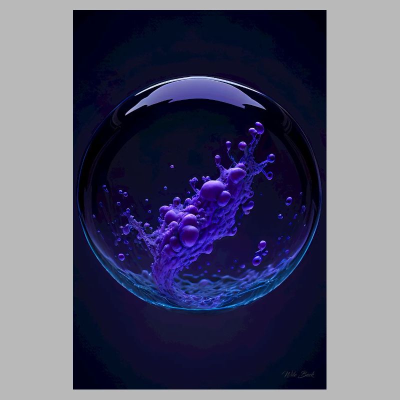 Nuages dans une bulle violette2