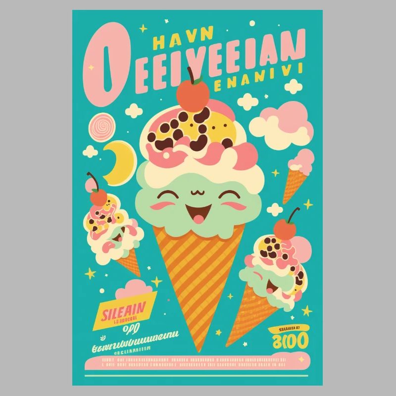 Eiscreme-Stil