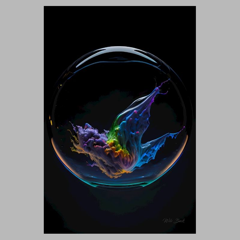 Kaos in einer Blase regenbogen 1