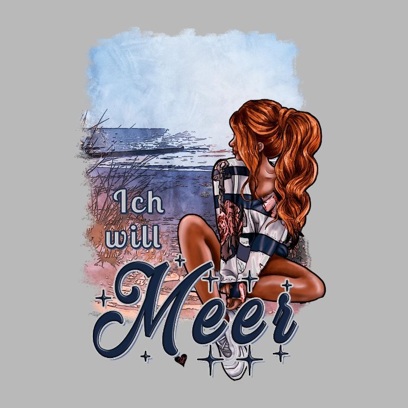Ich will Meer – maritimes Mädchen Design