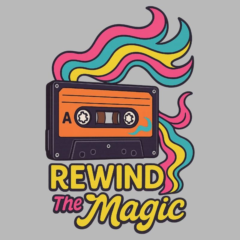 Rewind the Magic – Cassette rétro à l’ambiance colorée
