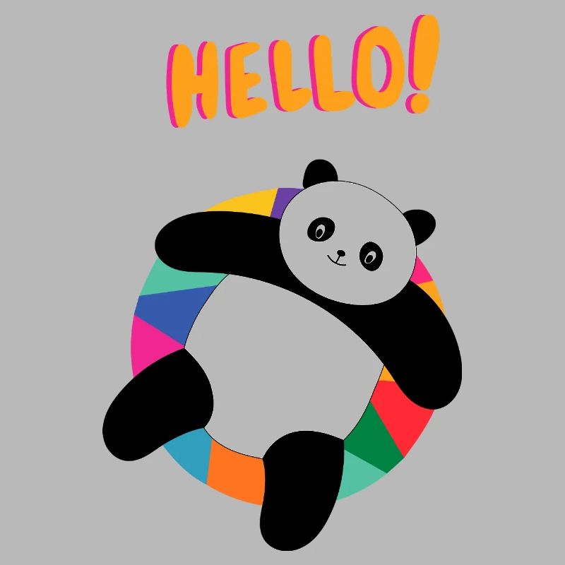 Chill Panda Says Hello - Gift Idea