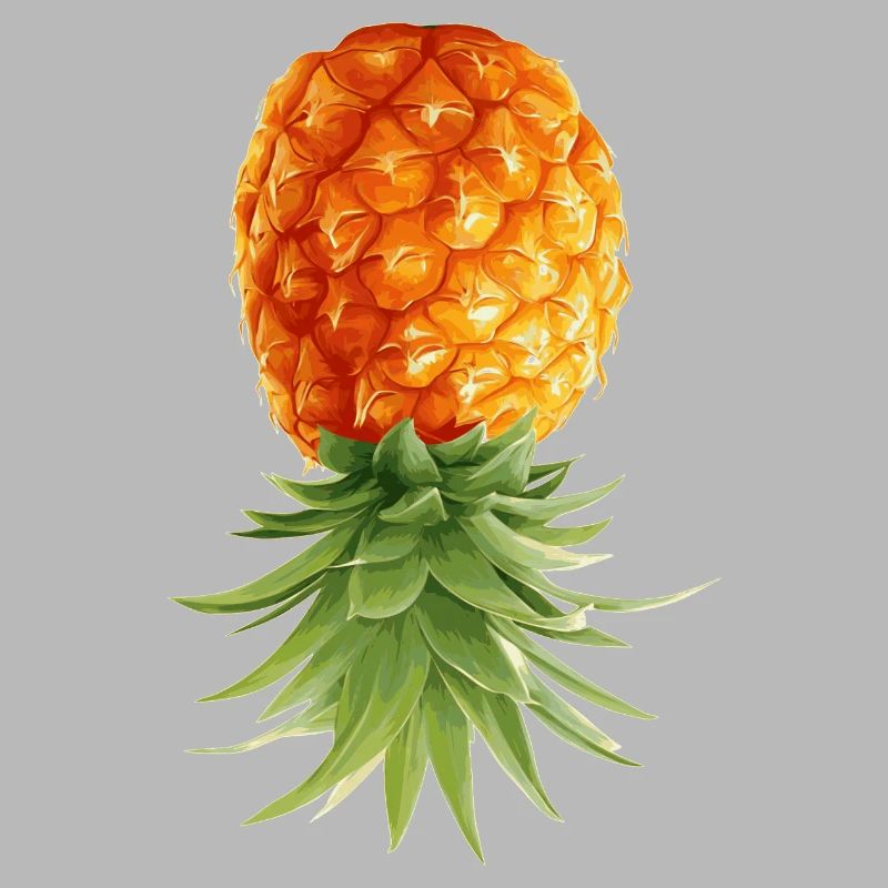 Ananas steht Kopf