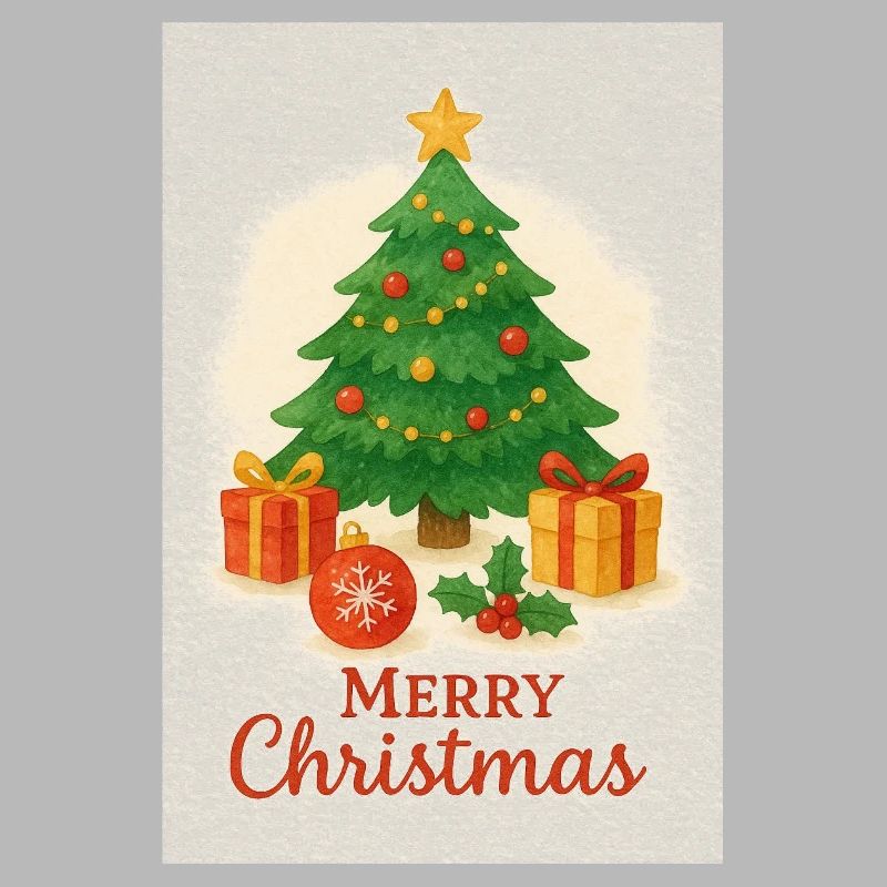 Weihnachtsbaum mit Geschenken