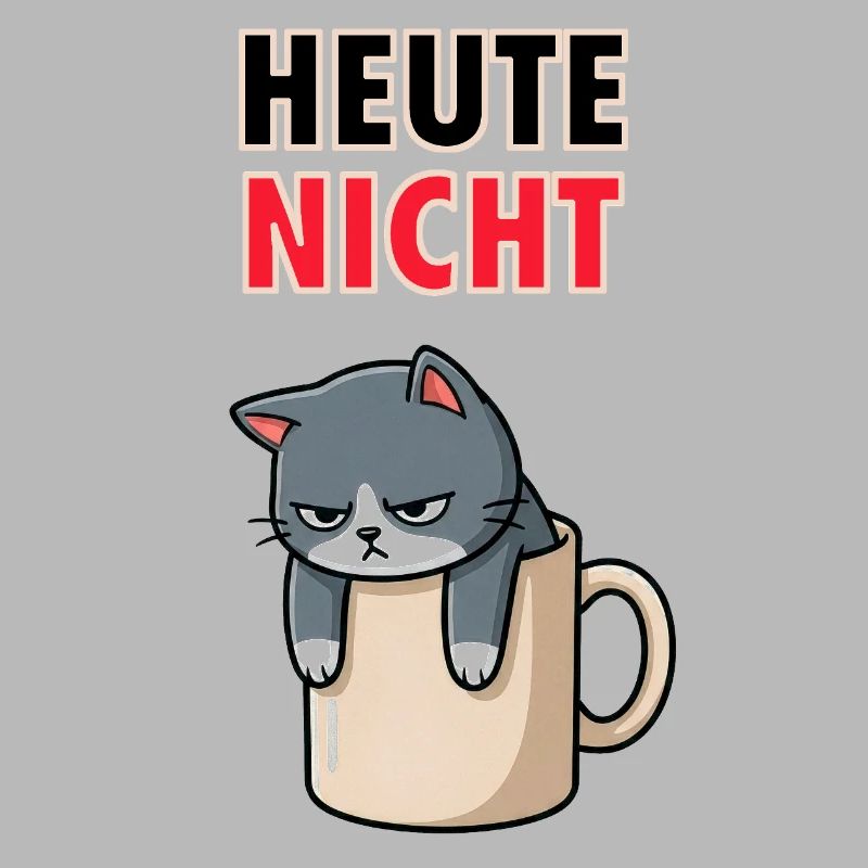 Not Cat Today - Funny Coffee Office Meme