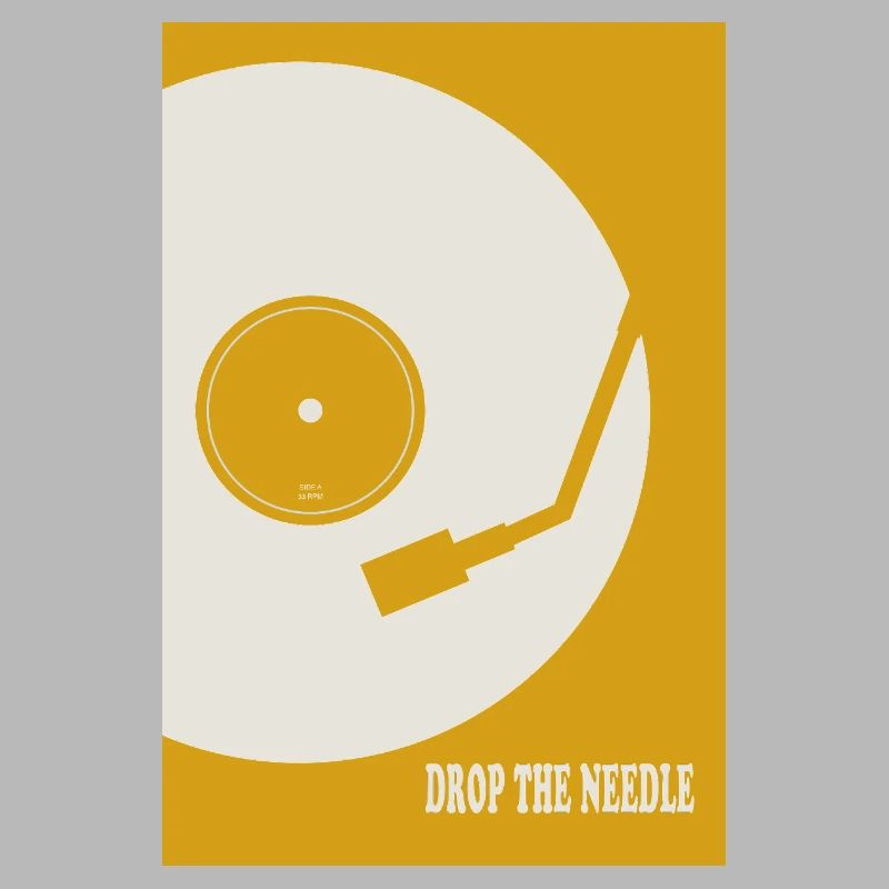 Affiche de platine Drop The Needle