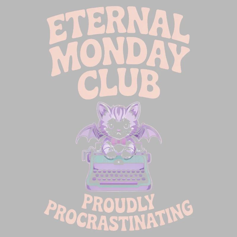 Club du Lundi Éternel Chat Procrastination