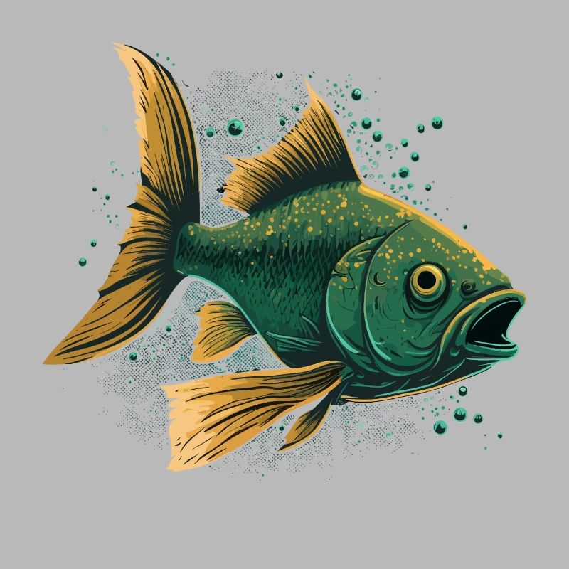 Poisson à bouche ouverte