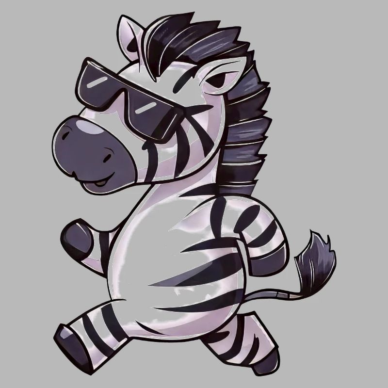 Zebra Runner Marathon Jogging Athlétique