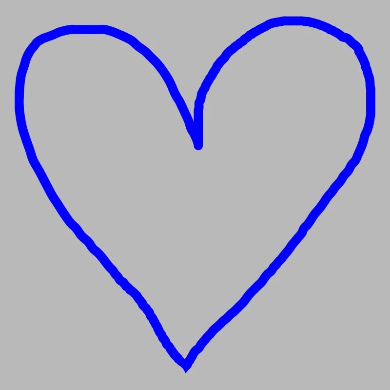 Heart blue gift idea