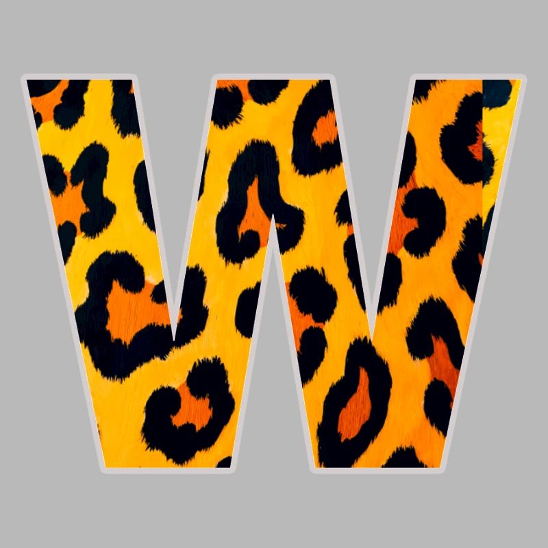 W Leopard Print Kraft