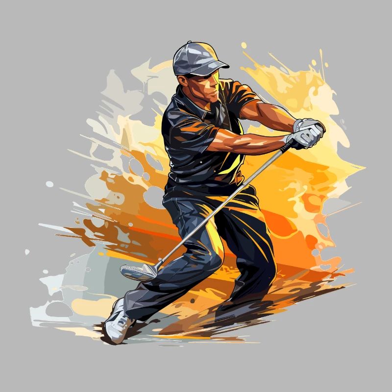 Golf Player - Illustration