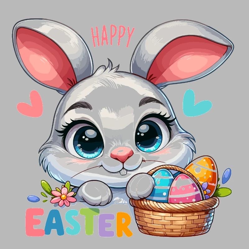 Happy Easter - Easter Bunny Illustration
