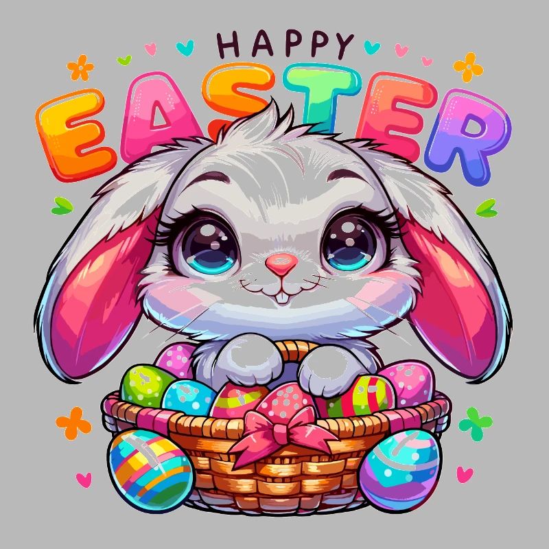 Happy Easter - Easter Bunny Illustration