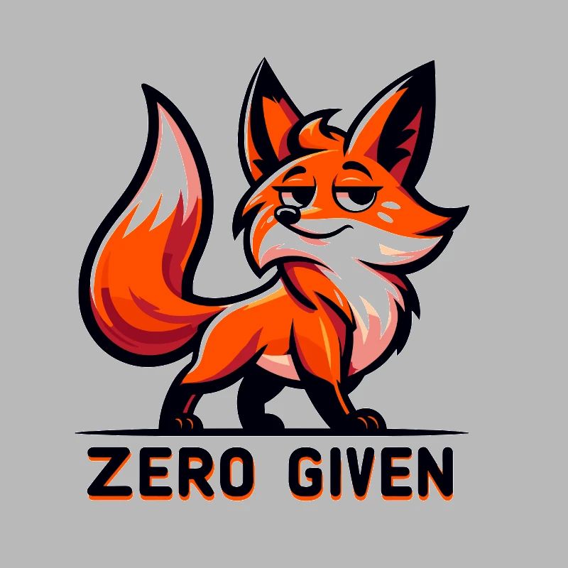 Zéro donné - Illustration de renard