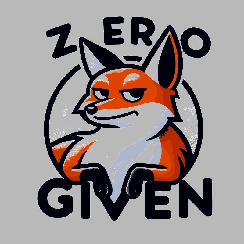Zéro donné - Illustration de renard