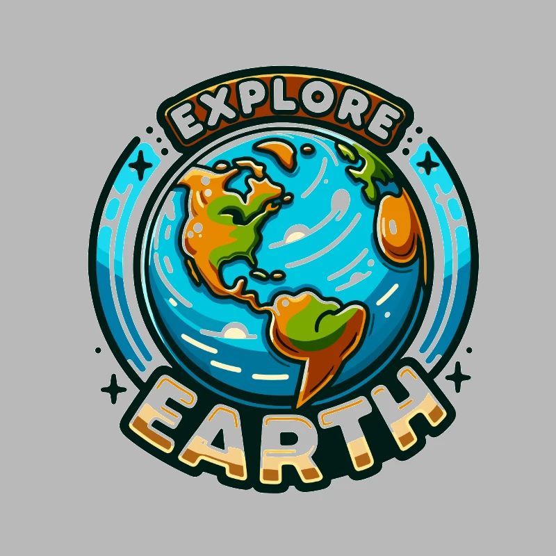 Explore Earth - Earth Illustration