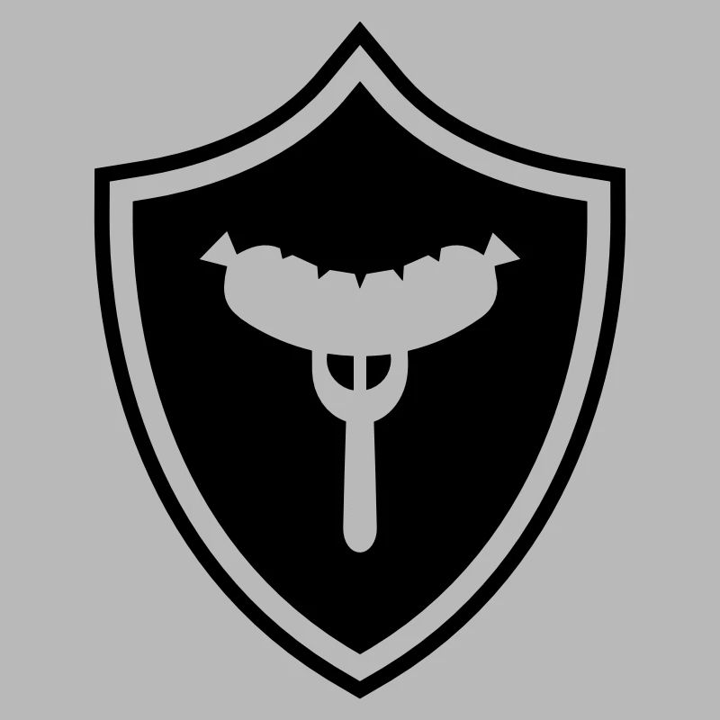 Wurst Gabel Wappen