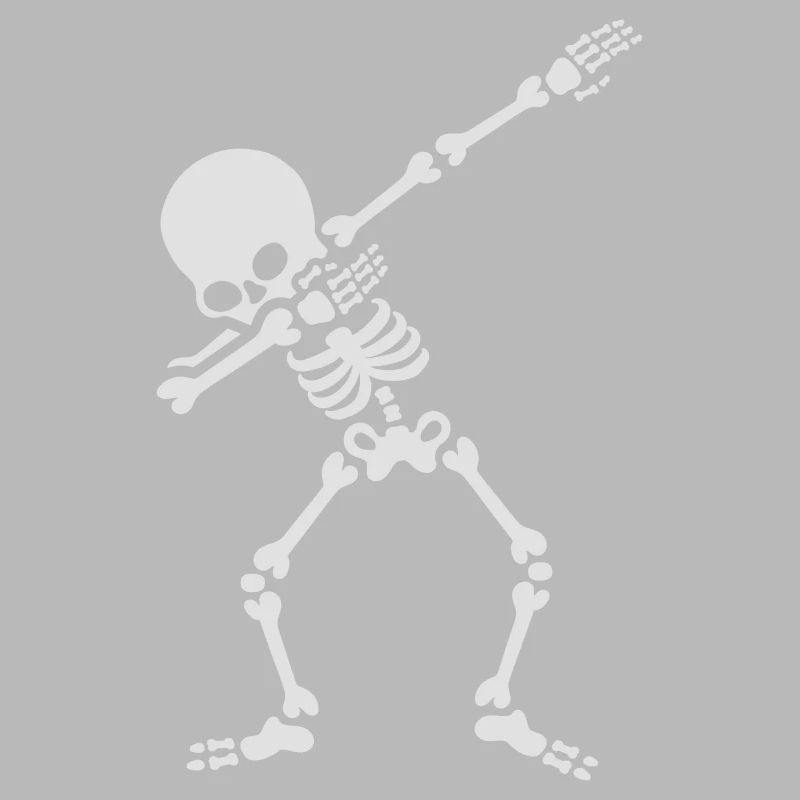 Dabbing skeleton dab dance Halloween