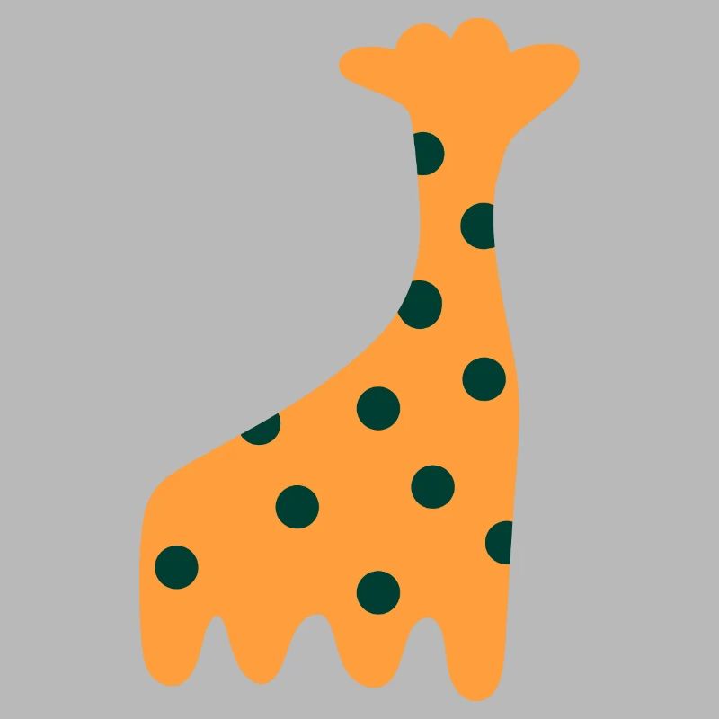 Süße orange Giraffe