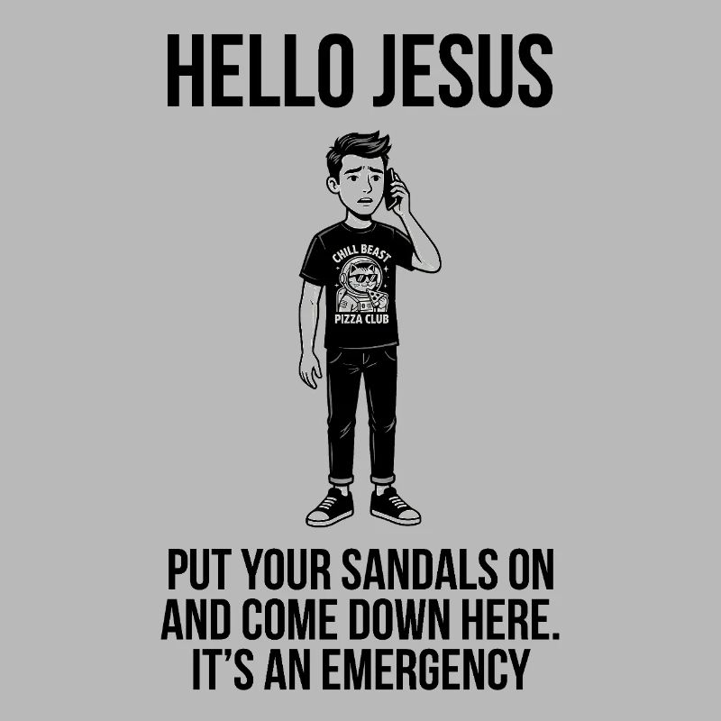 Hello Jesus - Dank Meme Sarcastic