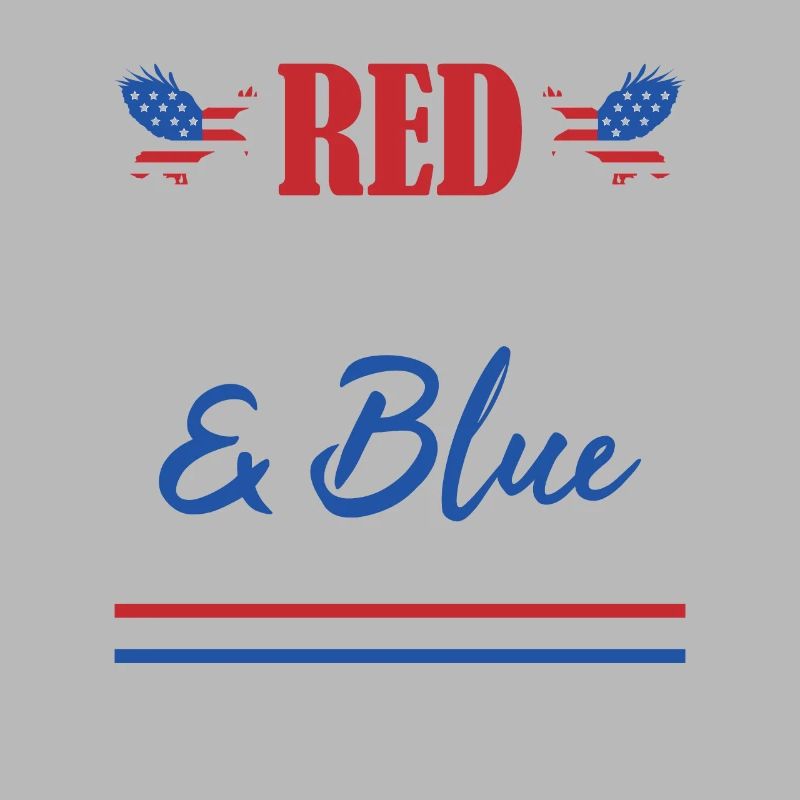 Veteran US Flag Red White & Blue Server Crew