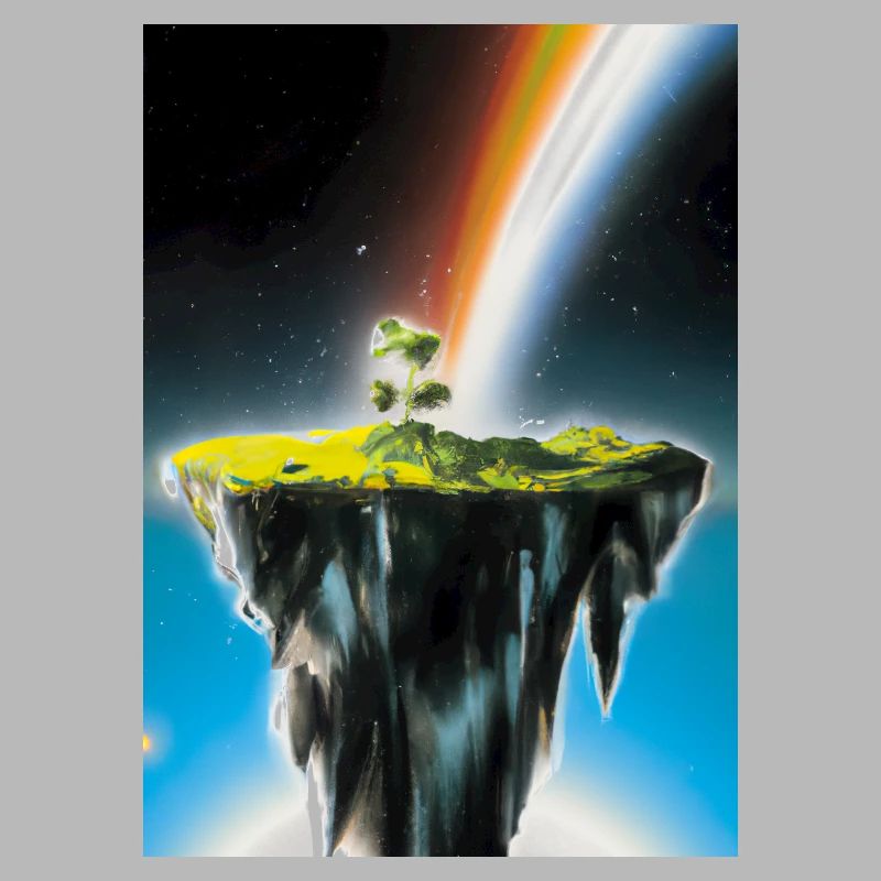 Flying Island Outer Space