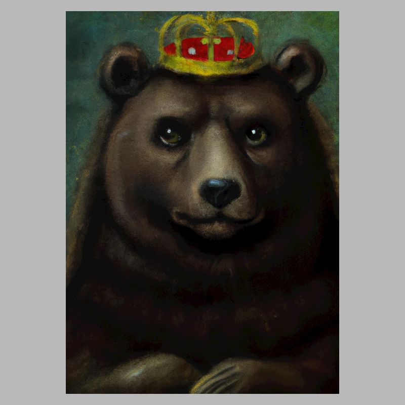 Bär mit Krone