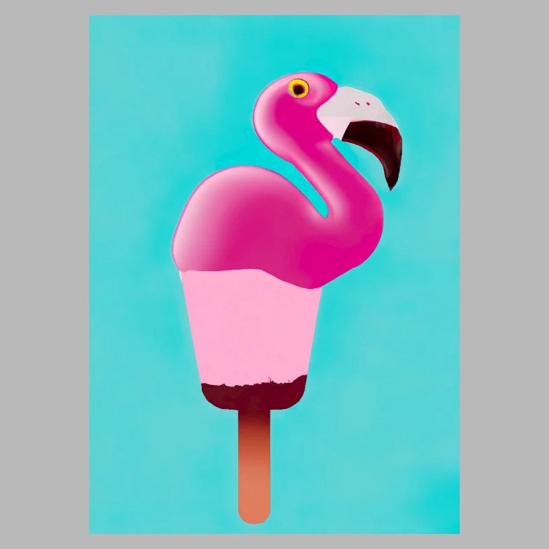 Flamingo-Eiscreme