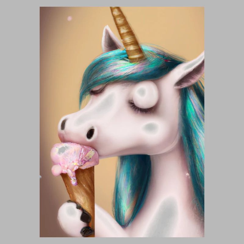 Eiscreme Einhorn